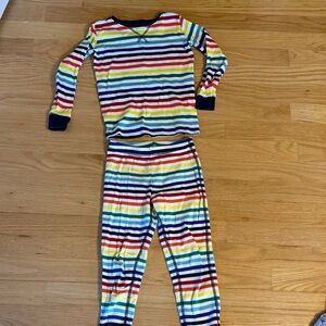 Primary Rainbow Stripe Pajama Set & Bundle, Size 4-5, 4 pcs